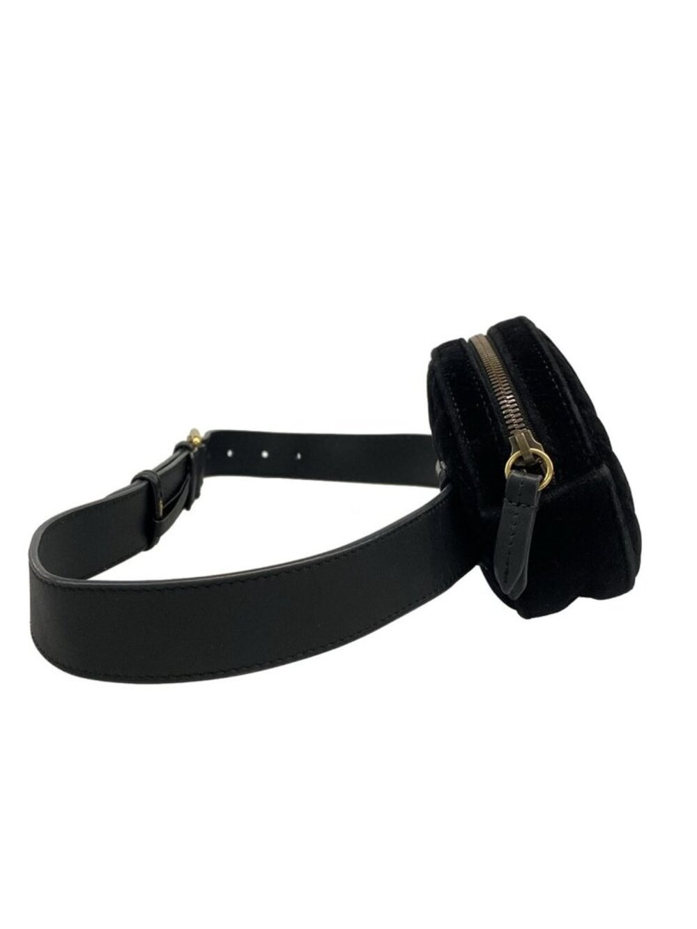 Gucci Waist Pouch GG Marmont Black Leather - Picture 2 of 15